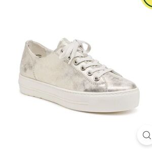 Authentic New Paul Green Bixby Platform Sneaker Mineral Metallic Size UK 4.5